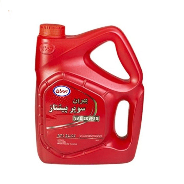 روغن موتور خودرو بهران سوپر پیشتاز مدل 20W50 SL حجم چهار لیتر