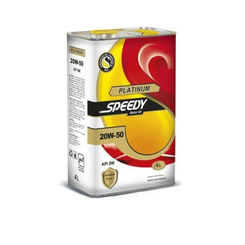 روغن موتور اسپیدی مدل پلاتینیوم 20W50 SM حجم 4 لیتر
