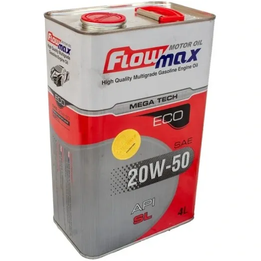 روغن موتور خودرو فلومکس مدل MEGA TECH 20W50-SL حجم 4لیتر