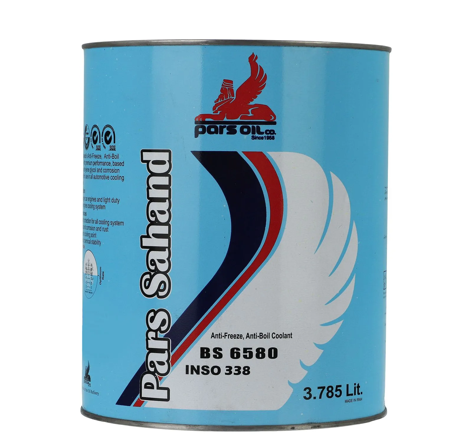 ضدیخ خودرو پارس مدل سهند حجم 3.785 لیتر (روغنی)